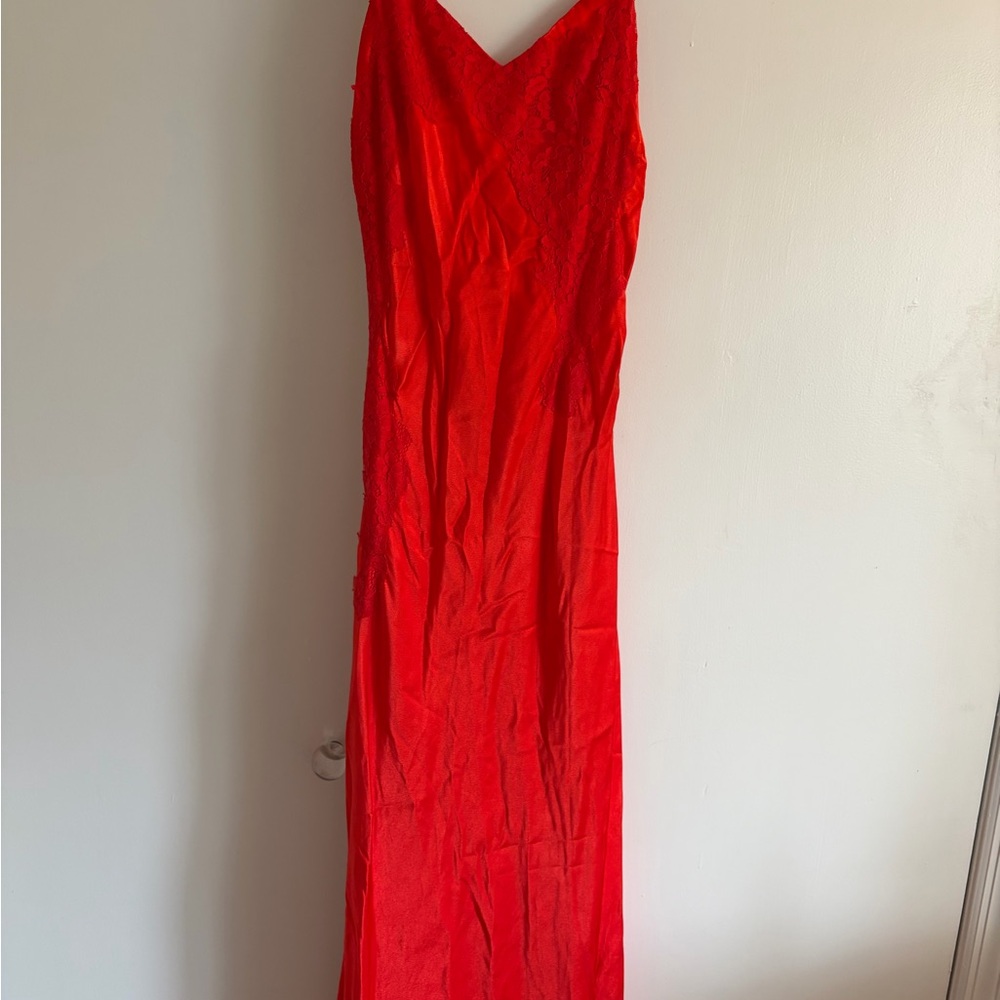 Bardot Red Slip Dress